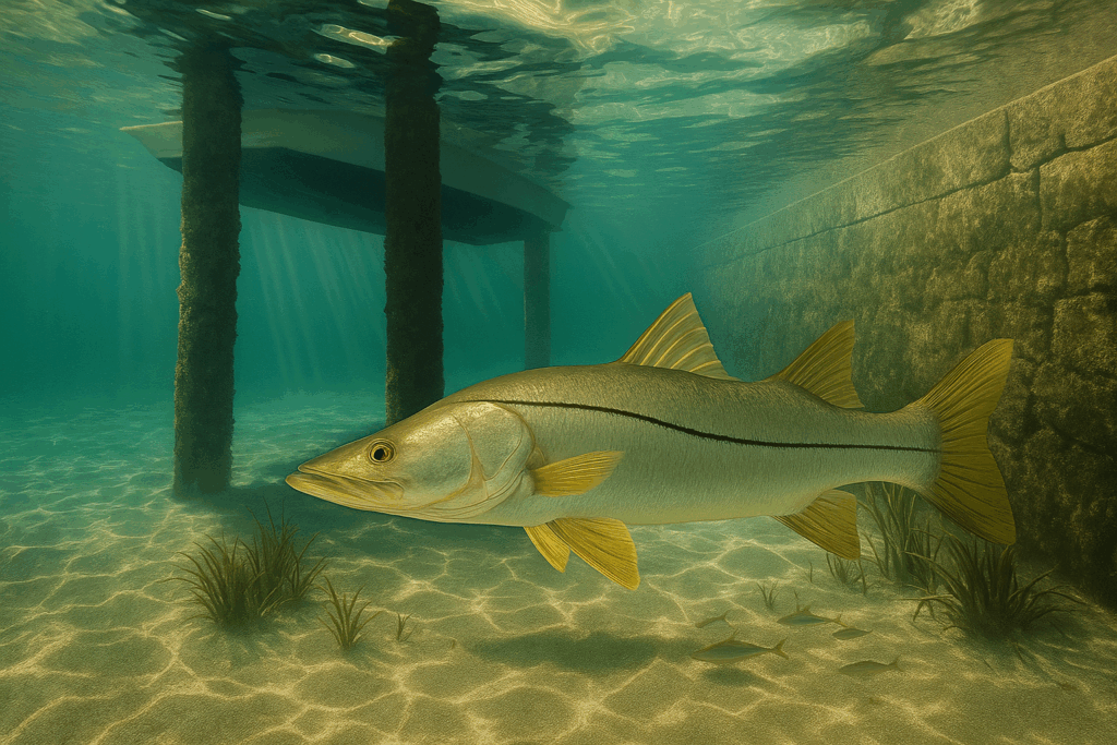 Snook near seawall